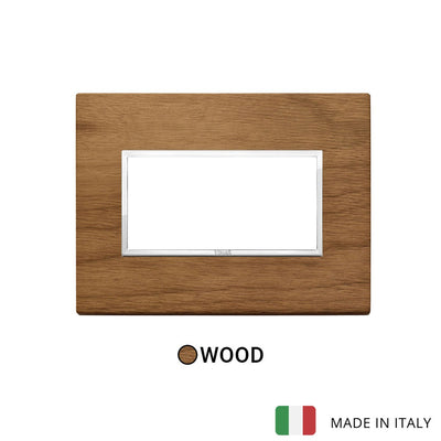 Vimar Eikon Evo Plate 4M Wood Italian Walnut