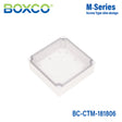 Boxco M-Series 180x180x60mm Plastic Enclosure, IP67, IK08, PC, Transparent Cover, Screw Type
