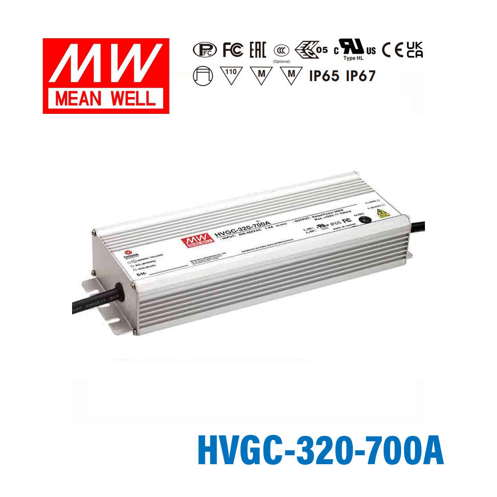 Mean Well HVGC-320-700A Power Supply 320W 700mA - Adjustable
