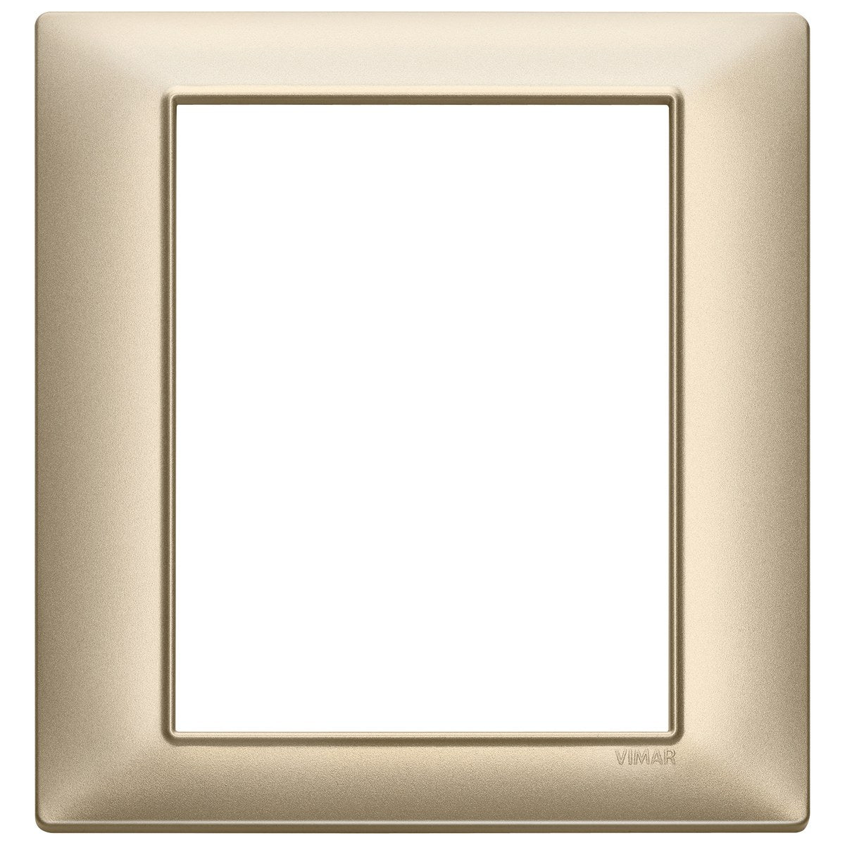 Vimar Plana Plate 8M Technopolymer Matt Champagne
