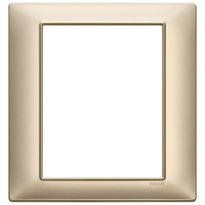 Vimar Plana Plate 8M Technopolymer Matt Champagne