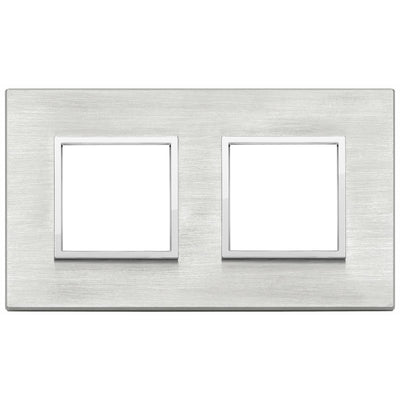 Vimar Eikon Evo Plate 4M (2+2) 71MM Aluminium Grey