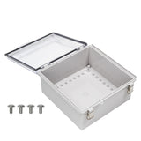 Boxco P-Series 150x150x90mm Plastic Enclosure, IP67, IK08, ABS, Transparent Cover, Molded Hinge and Latch Type - PHOTO 3