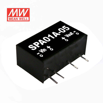 Mean Well SPA01A-05 DC-DC Converter - 1W - 9~18V in 5V out 200mA