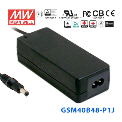 Mean Well GSM40B48-P1J Power Supply 40W 48V 840mA