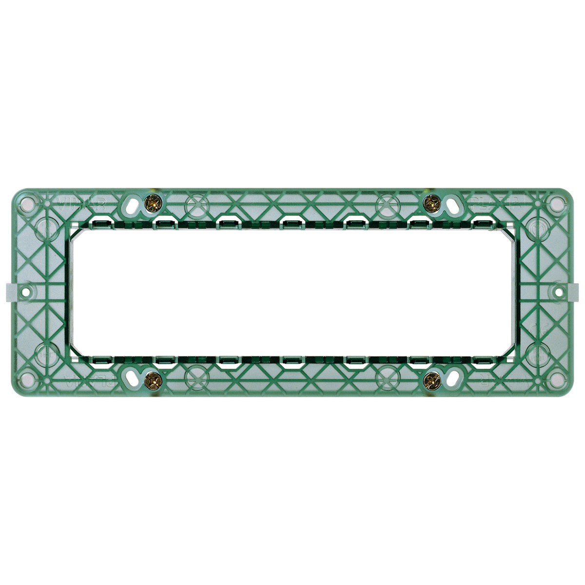 Vimar VM-14617 Frame 7M with Screws Green