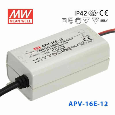 Mean Well APV-16E-12 Power Supply 15W 12V 1.25A