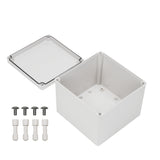 Boxco S-Series 200x200x160mm Plastic Enclosure, IP67, IK08, ABS, Grey Cover, Screw Type - PHOTO 2
