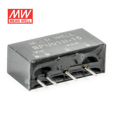 Mean Well SPU01N-15 DC-DC Converter - 1W - 21.6~26.4V in 15V out