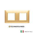 Vimar Plana Plate 4M(2+2) 71mmTechnopolymer Matt Gold