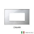 Vimar Eikon Plate 4M Mirror Glass Ice Silver