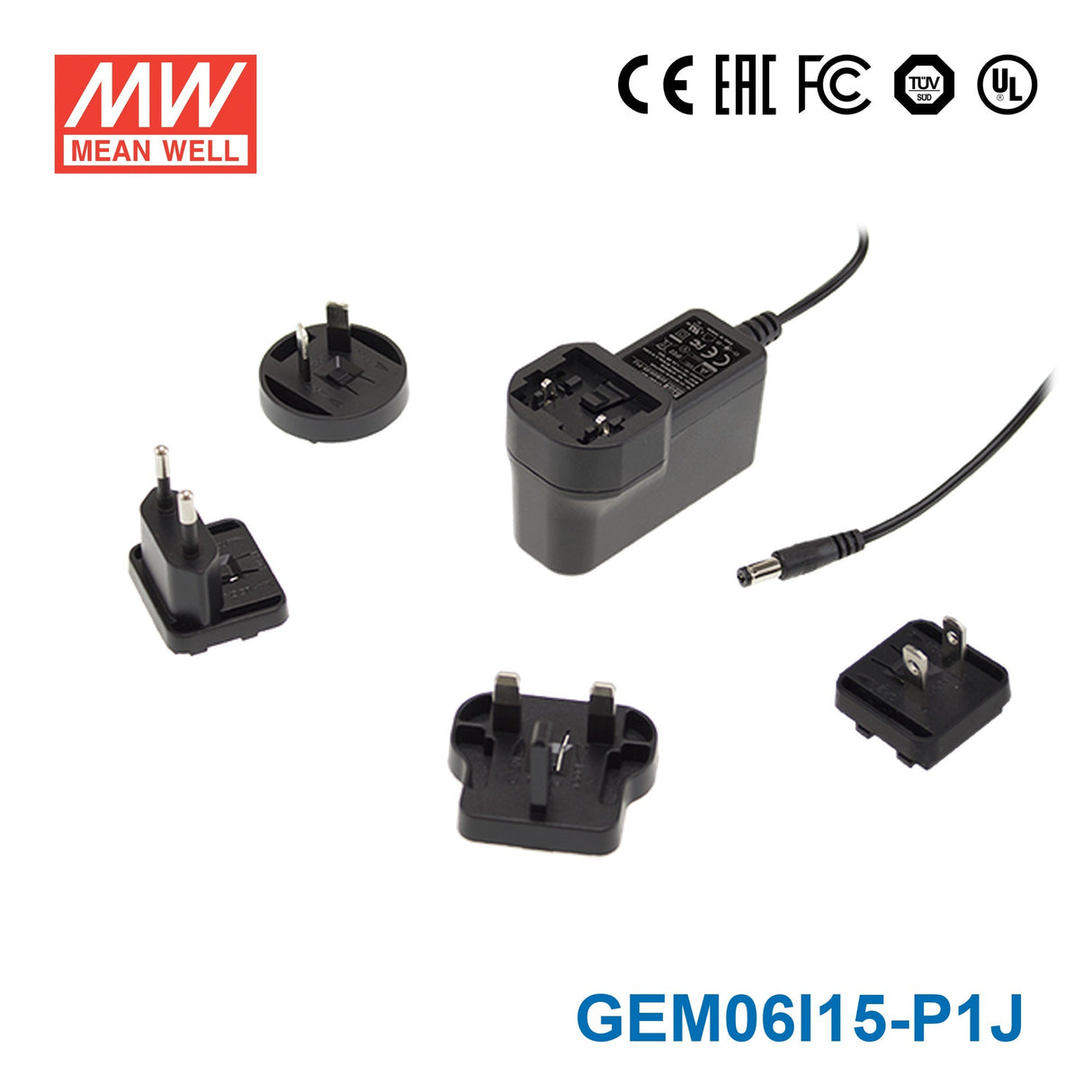 Mean Well GEM06I15-P1J Power Supply 6W 15V 400mA