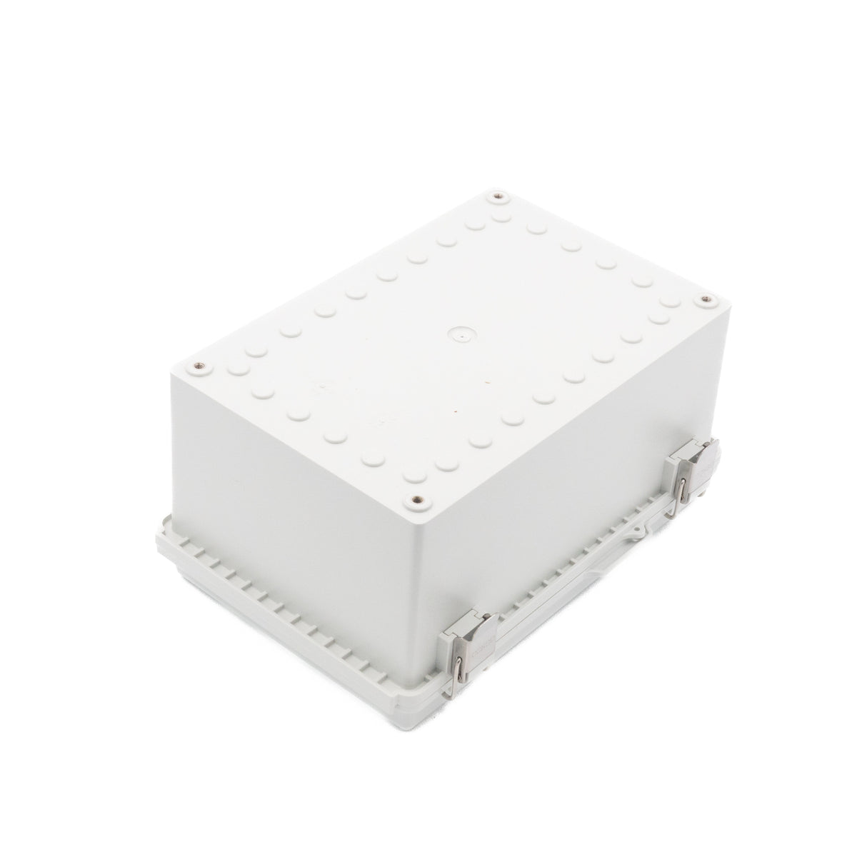 Boxco P-Series 190x280x140mm Plastic Enclosure, IP67, IK08, PC, Grey Cover, Molded Hinge and Latch Type - PHOTO 3