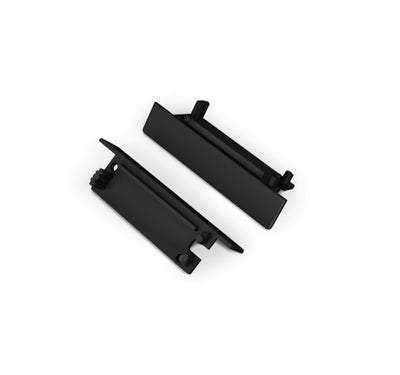 Archilight End Cap for Pateo Quarter Oval Shape - Without Wiring Holes - Black
