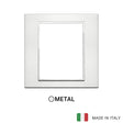 Vimar Eikon Evo Plate 8(4+4)M Brilliant Aluminium