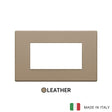 Vimar Eikon Plate 4M Leather Savannah Beige