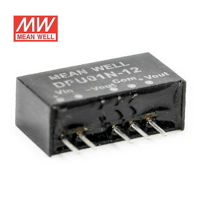 Mean Well DPU01N-12 DC-DC Converter - 1W - 21.6~26.4V in ±12V out