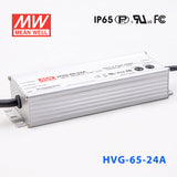 Mean Well HVG-65-24A Power Supply 65W 24V - Adjustable 2.71A