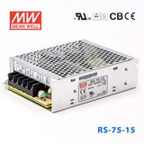 Mean Well RS-75-15 Power Supply 75W 15V 5A