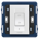 Arke 2P 45A 1-Way Cooker Switch 3M White