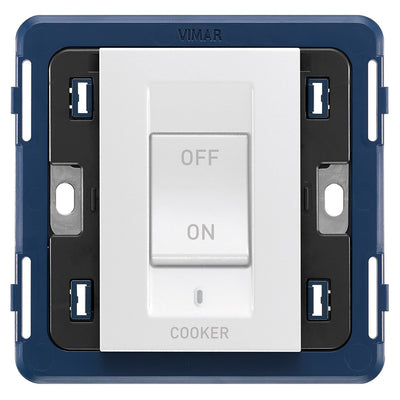 Arke 2P 45A 1-Way Cooker Switch 3M White