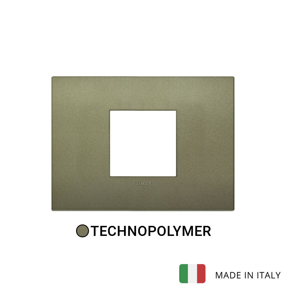 Vimar Arke Classic Plate 2centrM Technopolymer Matt Green