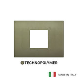 Vimar Arke Classic Plate 2centrM Technopolymer Matt Green