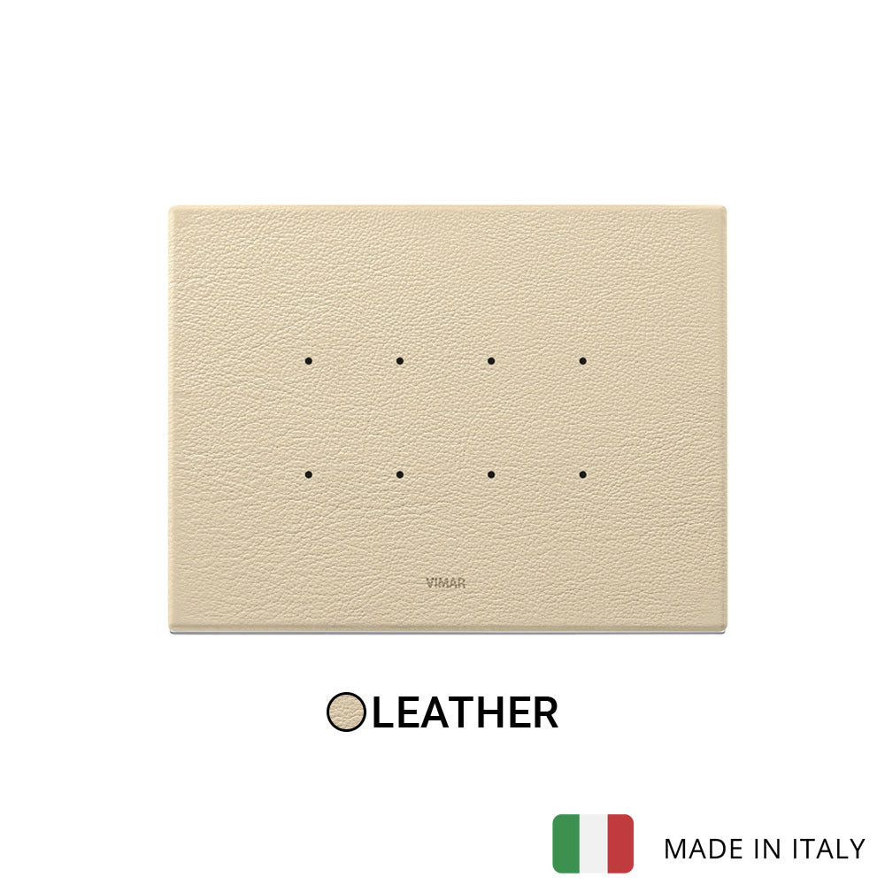 Vimar Eikon Tactil Plate 4M Leather Cream