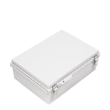 Boxco P-Series 280x380x130mm Plastic Enclosure, IP67, IK08, PC, Grey Cover, Molded Hinge and Latch Type - PHOTO 1