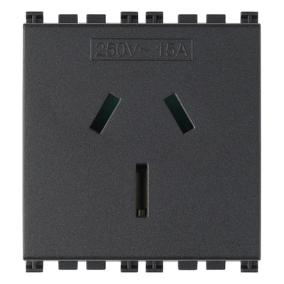 Vimar Arke 2P+E 15A Australian Sicury Outlet Grey
