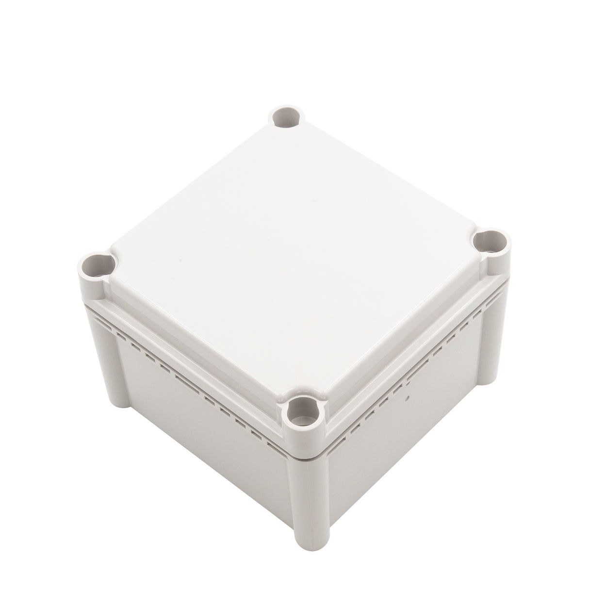 Boxco S-Series 190x190x130mm Plastic Enclosure, IP67, IK08, ABS, Grey Cover, Screw Type - PHOTO 1