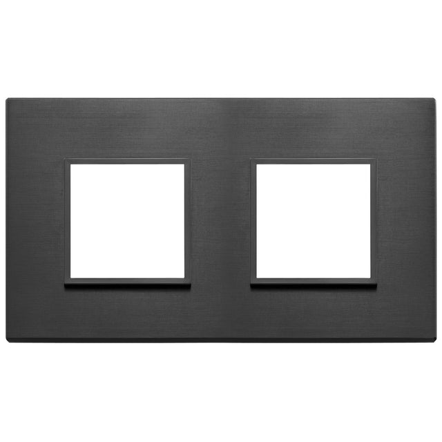 Vimar Eikon Evo Plate 4M (2+2) 71MM Aluminium Total Black