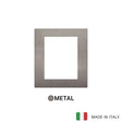 Vimar Arke Classic Plate 8M Metal Matt Titanium