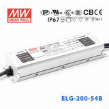 Mean Well ELG-200-54B Power Supply 200W 54V - Dimmable 3.72A