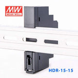 Mean Well HDR-15-15 Ultra Slim Step Shape Power Supply 15W 15V 1A - DIN Rail - PHOTO 3
