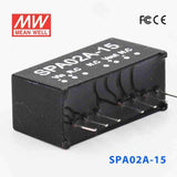 Mean Well SPA02A-15 DC-DC Converter - 2W - 9~18V in 15V out