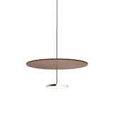 Pablo Pendant Sky Dome Wood 18" Walnut - PHOTO 1