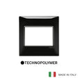 Vimar Plana Plate 3M BS Technopolymer Black
