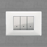 Vimar Plana Plastic 3 Gang Switch - Reflex Snow - 16A - PHOTO 7