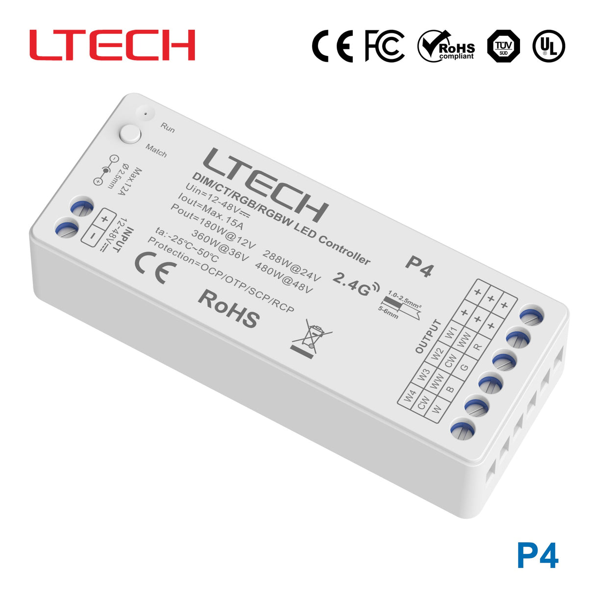 Ltech P4 480W LED Controller