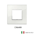 Vimar Eikon Evo Plate 2M Crystal White Diamond - Square