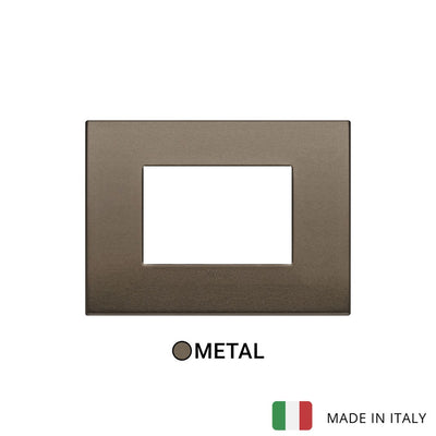 Vimar Arke Classic Plate 3M Aluminium Dark Bronze