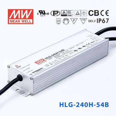 Mean Well HLG-240H-54B Power Supply 240W 54V- Dimmable 4.45A