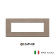 Vimar Eikon Exe Plate 7M Leather Brown