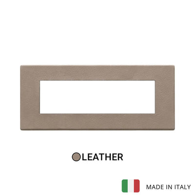 Vimar Eikon Exe Plate 7M Leather Brown