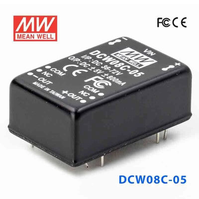 Mean Well DCW08C-05 DC-DC Converter - 8W - 36~72V in ±5V out 800mA