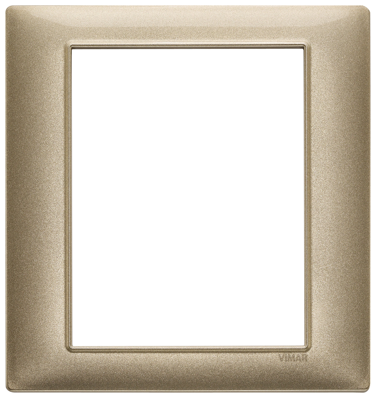 Vimar Plana Plate 8M Technopolymer Metallized Bronze