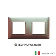 Vimar Plana Plate 4M(2+2) 71mm Technopolymer Iridescent Brown