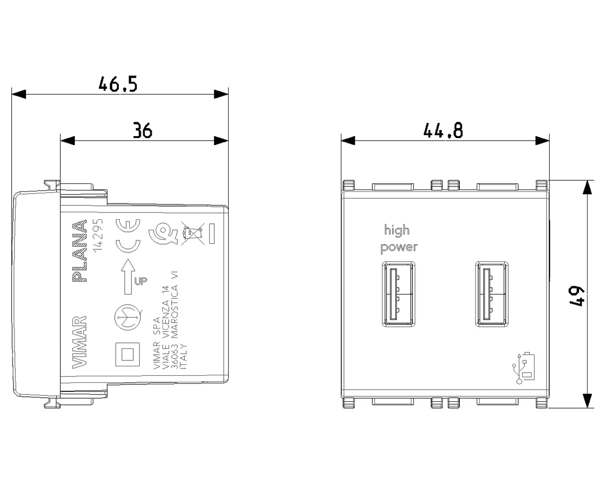 Plana USB Supply Unit 2M 5V 1A White - PHOTO 3
