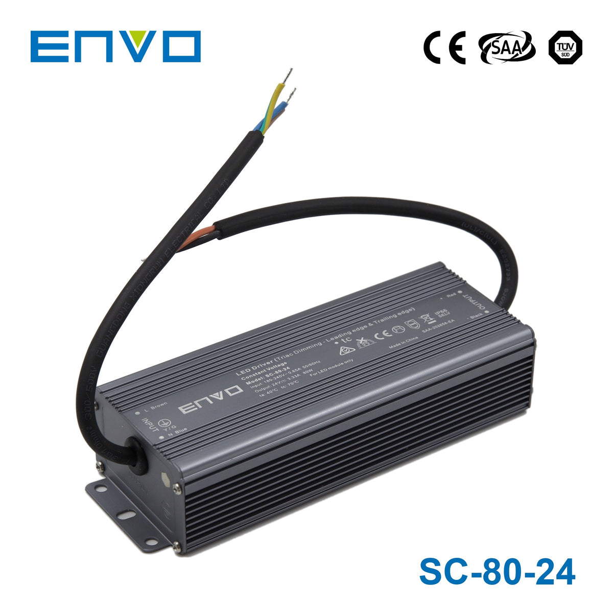 Envo SC-80-24 Power Supply 80W 24V - Triac dimmable 3.33A